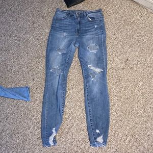 Blue skinny jeans from American Eagle outfitters